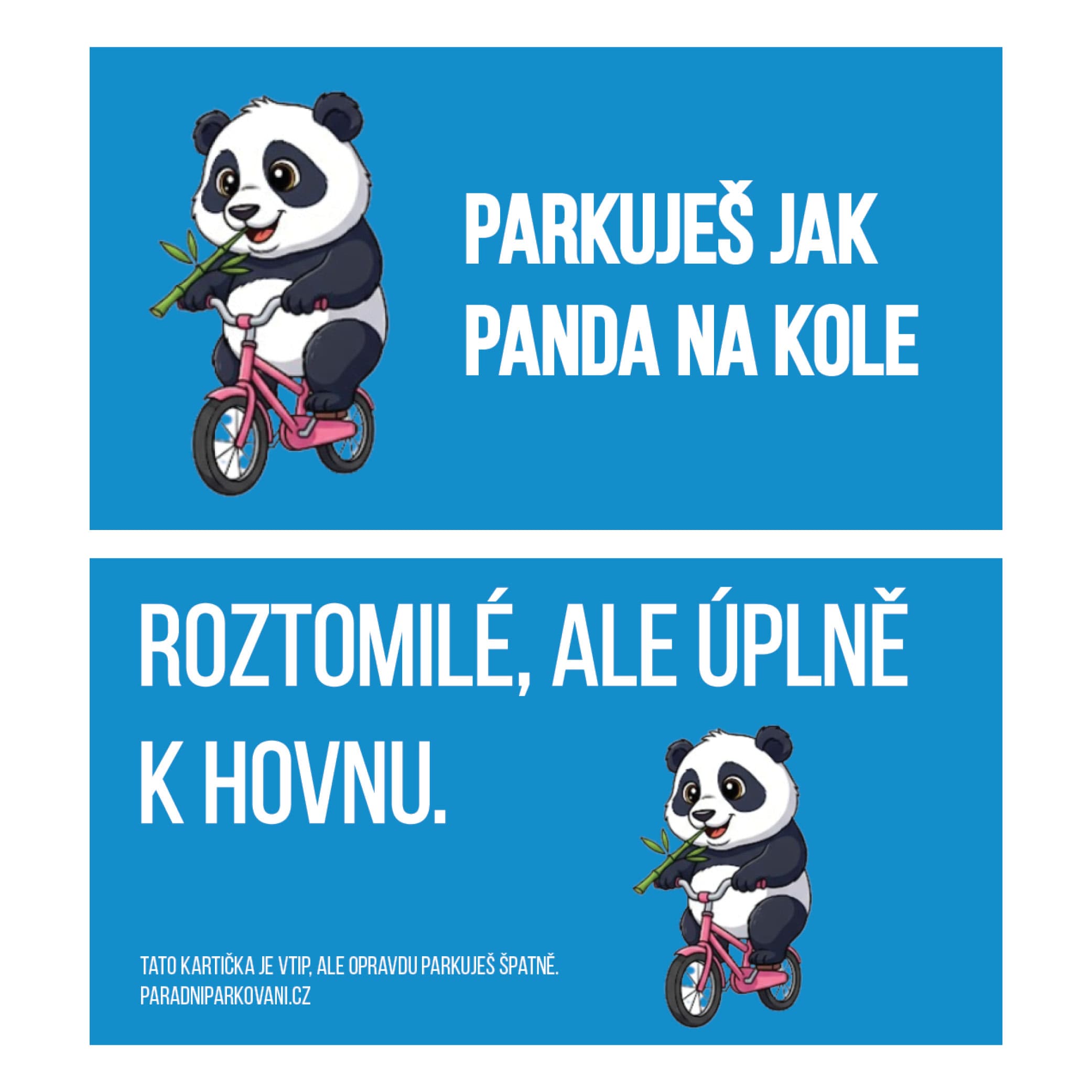 panda na kole