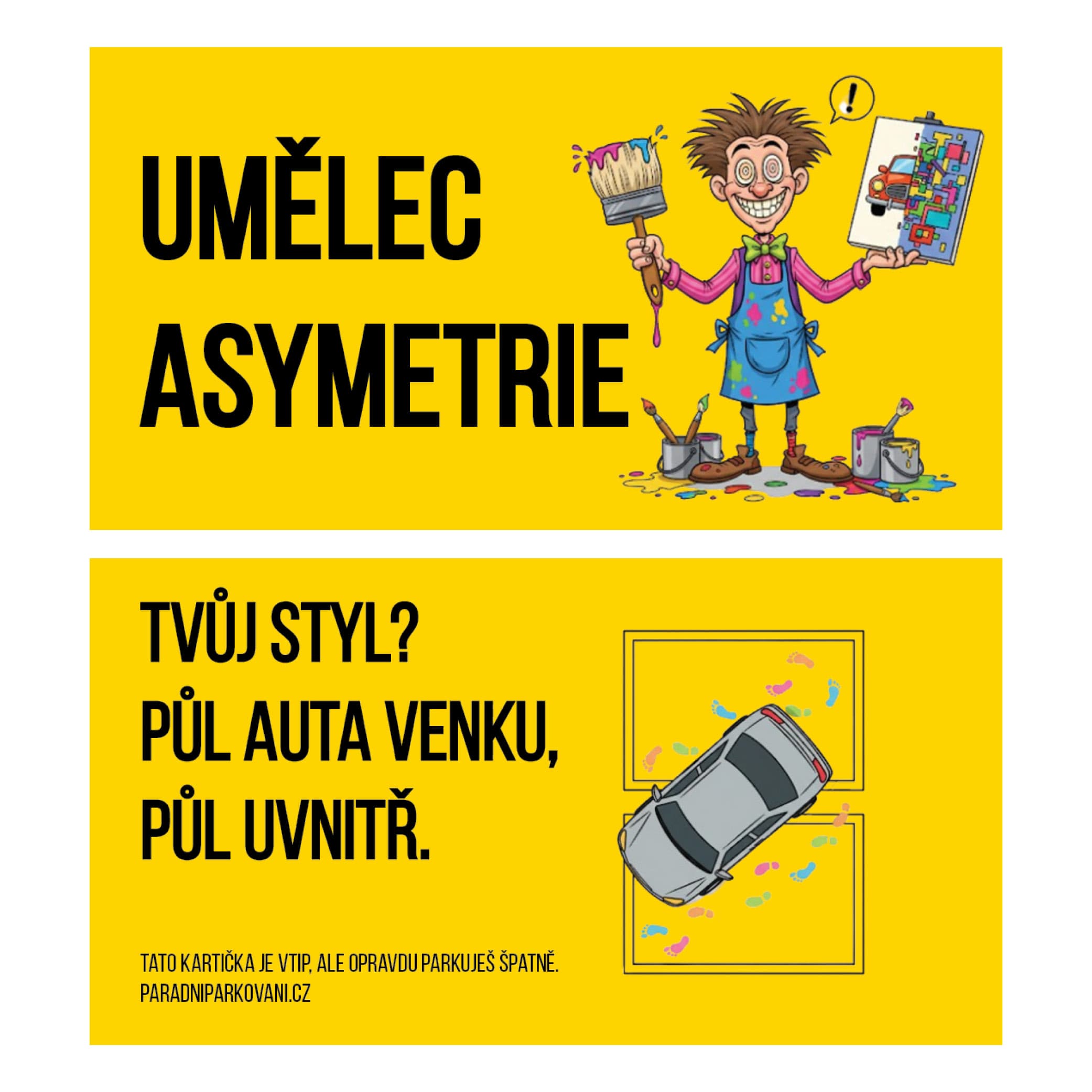umělec asymetrie